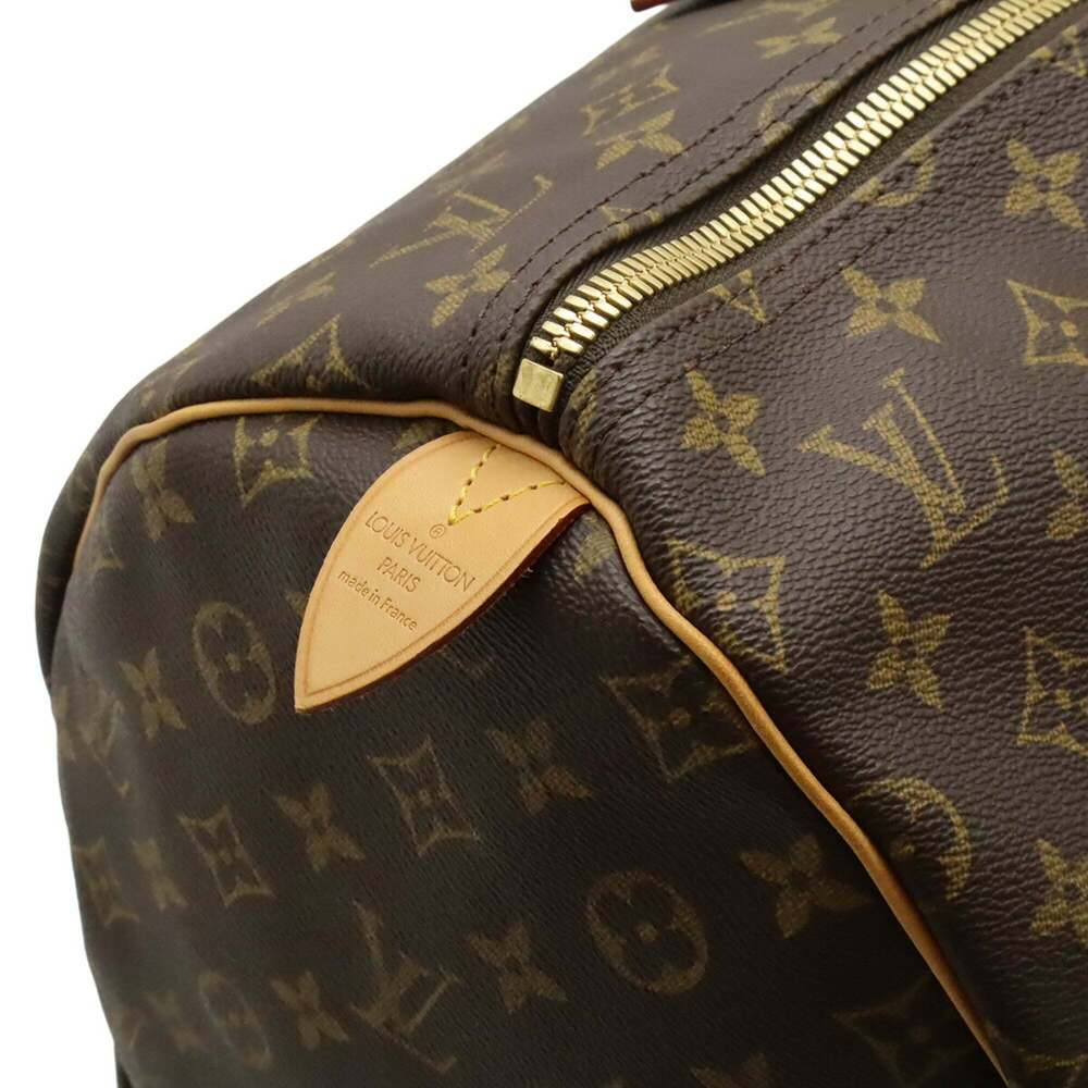 LOUIS VUITTON Brown Monogram Keepall 55 Boston Bag - Picture 8 of 10